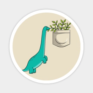 Dinosaur plants in pocket Magnet